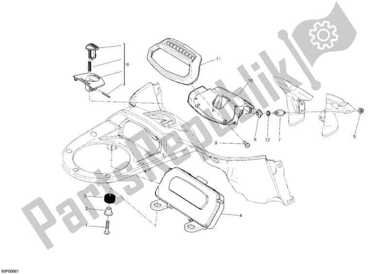 Wszystkie części do Tablica Przyrz? Dów Ducati Diavel Brasil 1200 2012